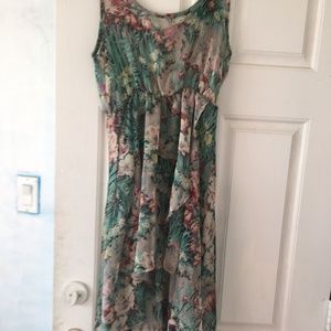 Sheer Floral Cover-up/Overlay Dress